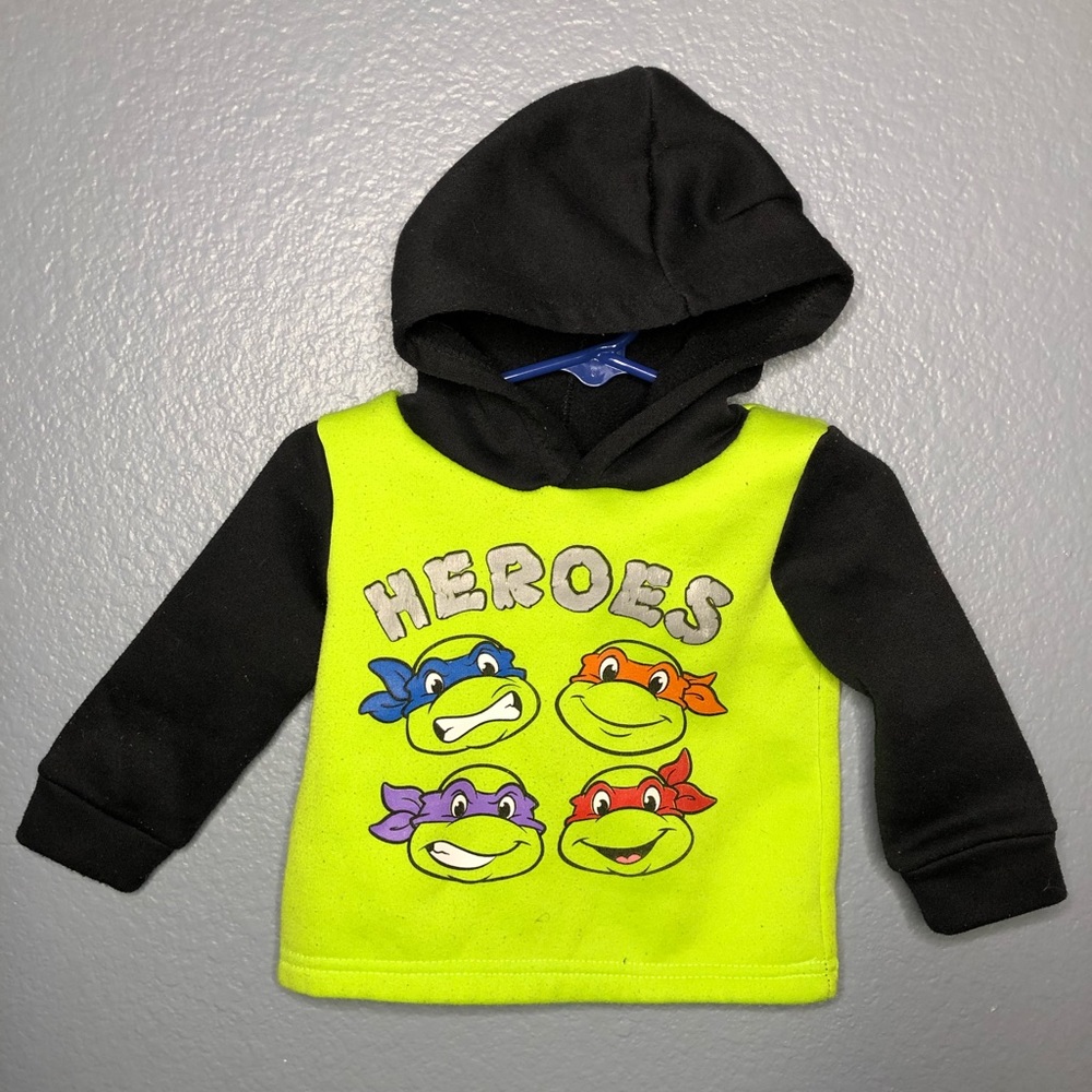 Teenage Mutant Ninja Turtles “HEROES” Black and Green Hoody